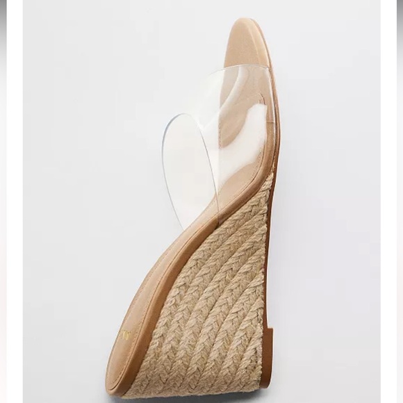 Mango clear wedge sandals 37 - Picture 2 of 5